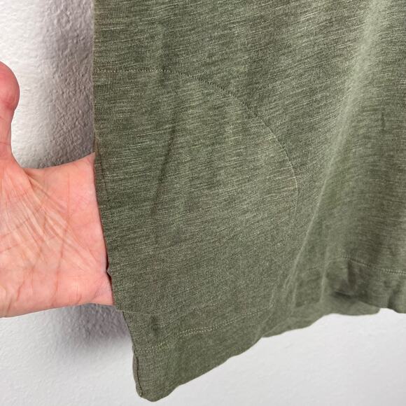 LOGO Lori Goldstein Piper Heather Green 3/4 Sleeve Tunic Top Medium Pockets - Picture 4 of 8